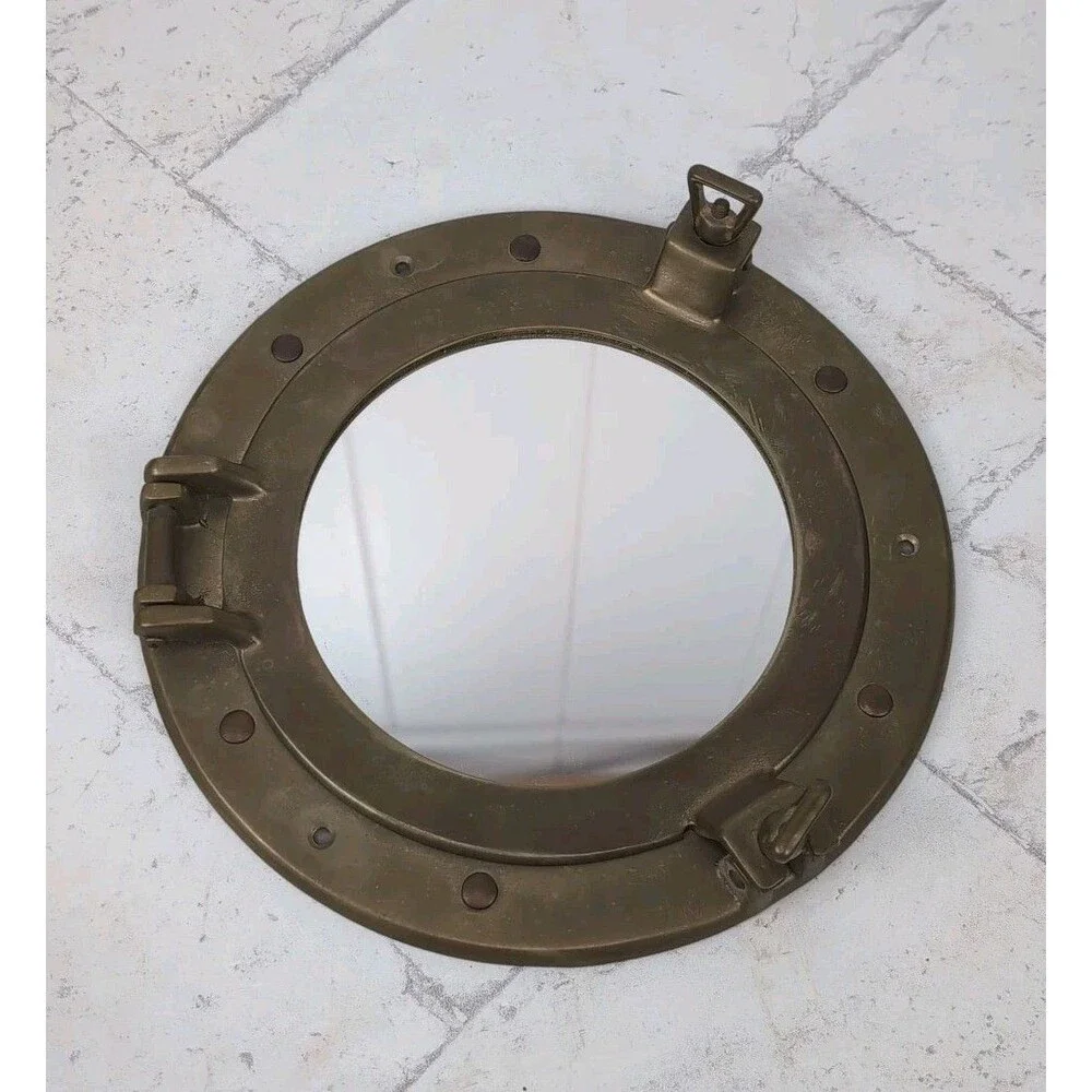 Mirror vintage brass